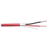 Show product details for F50010-1A Southwire 16 AWG 2 Conductors Shielded Solid Bare Copper FPLR Non-plenum Fire Alarm Cable - 1000' Reel - Red