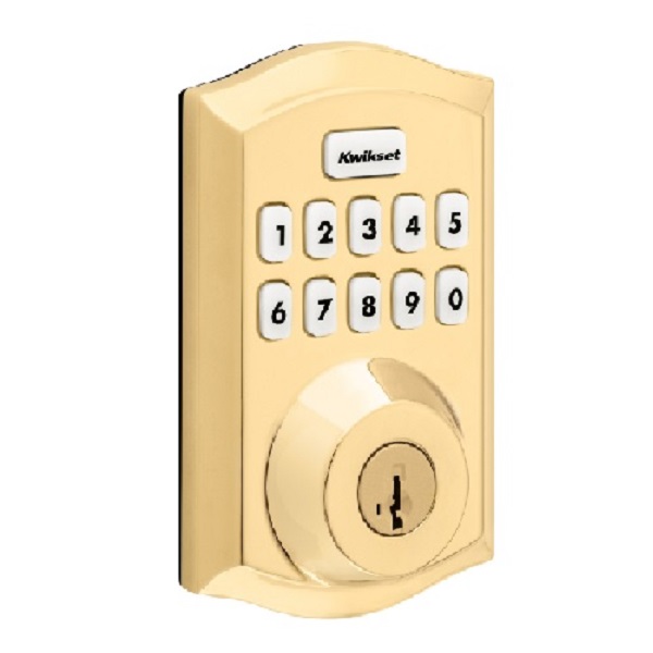 98930-003 Alarm.com Kwikset Home Connect 620 Deadbolt - Brass