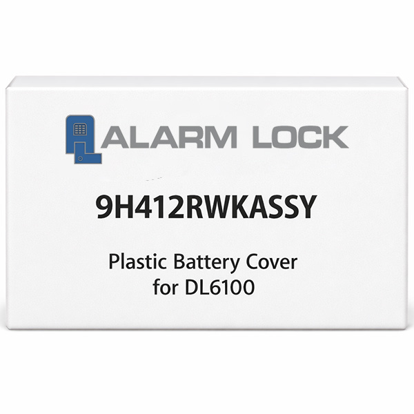 9H412RWKASSY Alarm Lock Plastic Battery Cover for DL6100 - Black