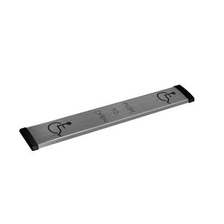 9LP36-HW Dormakaba Rutherford Controls 36" Low Profile Push Bar - Hard Wired Installation Only 36" x 6" x 1"
