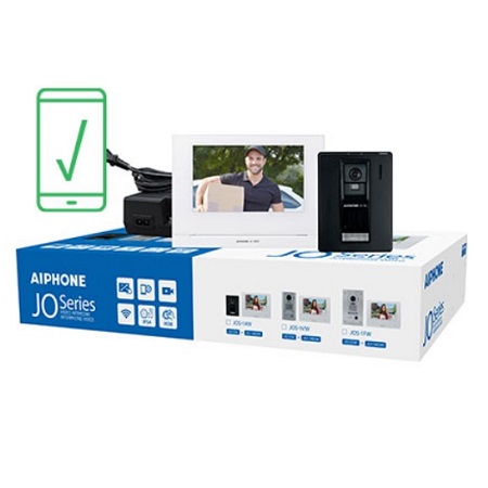 JOS-1AW Aiphone Mobile-Ready Box Set with 7" Monitor and Plastic Door Station