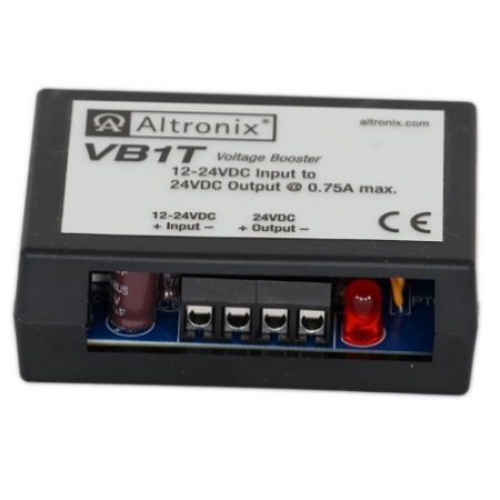 VB1T Altronix Power Booster Converts a 12VDC-24VDC Input into 24VDC @ .75Amp - Screw Terminals