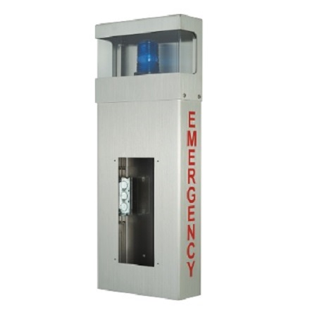 WB-HE Aiphone Wall Box with Hooded Light and Emergency Lettering