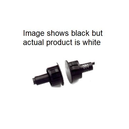 AC180-12-W GRI U.L. 10C Fire Rated 1 A Form Reed and 1 C Form Reed Dual Function Cable with 12" Lead - White