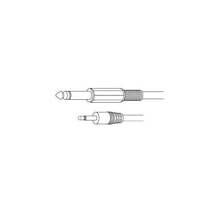 AC100X Vanco Cable 3.5 mm Mono Plug 1/4 In Mono PlugG 6 ft