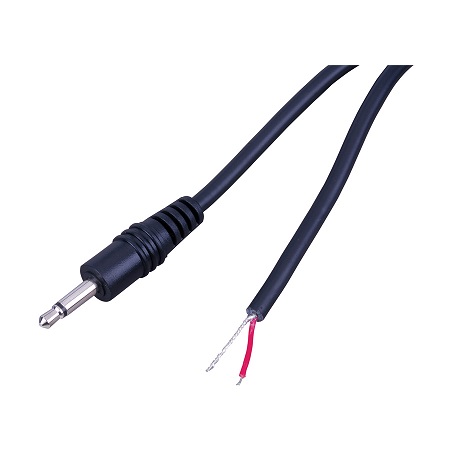 AC104X Vanco Cable 3.5 mm Mono Plug to Stripped Tinned 6 ft