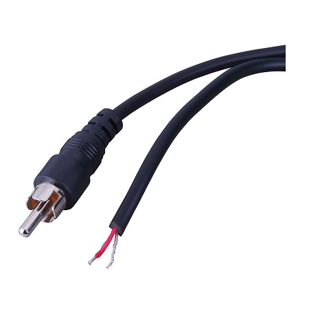 AC112X Vanco Cable RCA Plug to Stripped Tinned 6 ft