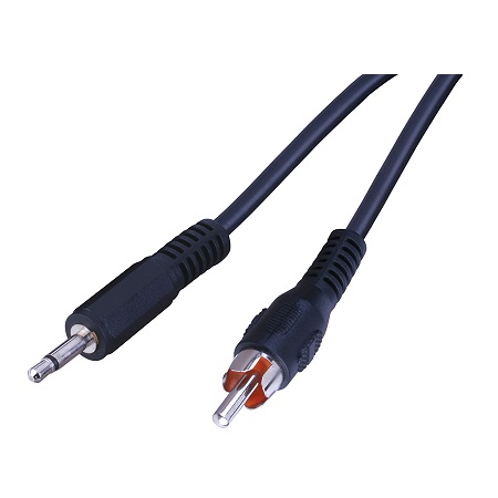 AC120X Vanco Cable 3.5 mm Mono Plug to RCA Plug 6 ft
