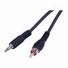 Show product details for AC120 Vanco Cable 3.5 mm Mono Plug to RCA Plug 6 ft