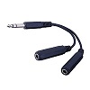 Show product details for AC3TX Vanco Adapter 1/4" Male Plug to 2-1/4" Male Jack 6 In