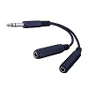 Show product details for AC3T Vanco Adapter 1/4" Male Plug to 2-1/4" Male Jack 6 In