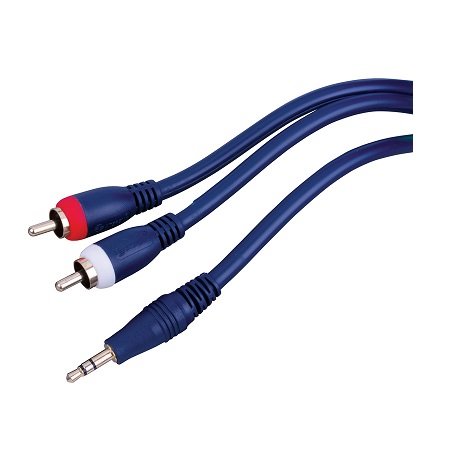 Vanco Premium 3.5 mm Stereo Plug to Dual RCA Plug 