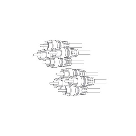 AC836X Vanco Cable RCA Plug to RCA Plug 3 ft RWBY