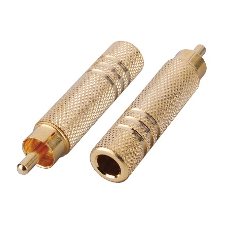 AD503 Vanco Adapter RCA Plug 1/4 Mono Jack
