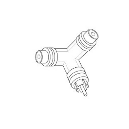 Vanco 2-RCA Female Jacks - 1-RCA Male Plug Adapter