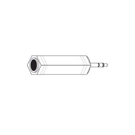 AD528GX Vanco Adapter 3.5mm Stereo Plug / 1/4" Stereo Jack Gold