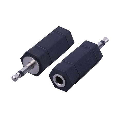 Vanco 2.5 mm Mono Plug - 3.5 mm Miniature Mono Jack Adapter