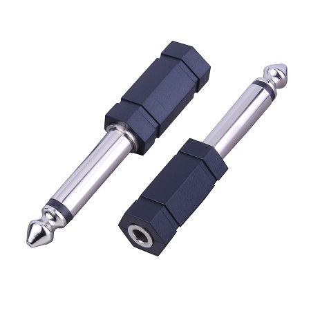 AD549GX Vanco Adapter 3.5mm Stereo Jack to 1/4" Mono Plug Gold