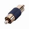 Show product details for AD550GM Vanco RCA Male Plug – RCA Male Plug Adapter Metal Gold