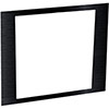 Show product details for AFACE4 Middle Atlantic 4 SP Face Plate, Black Brushed Finish 4SP Aluminum RSH Face
