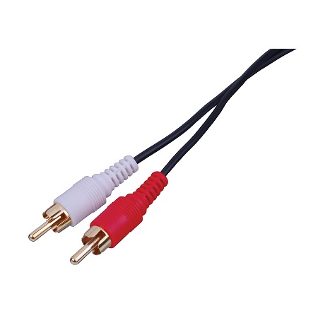 AG224X Vanco Cable Dual RCA Plugs - RCA Plug 2 ft Gold