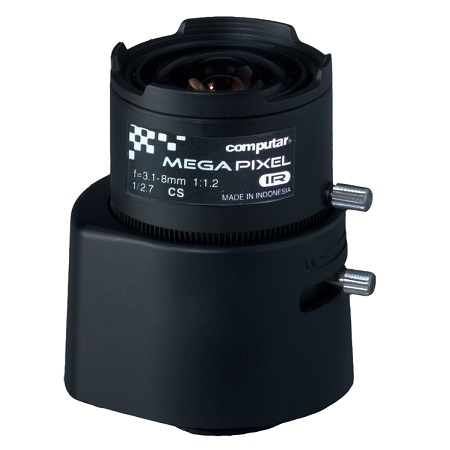 AG3Z3112FCS-MPIR CBC 1/2.7" CS-Mount 3.1-8mm Vari-focal f1.2 3MP IR-corrected DC Auto Iris Lens