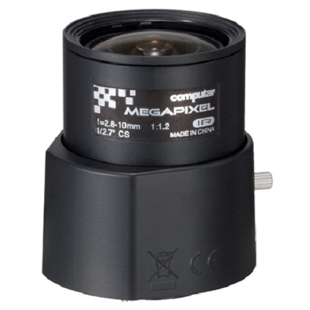 AG4Z2812FCS-MPIR Computar 3MP 1/2.7" 2.8-10mm Varifocal F1.2-F360C CS Mount DC Auto Iris IR Corrected Lens