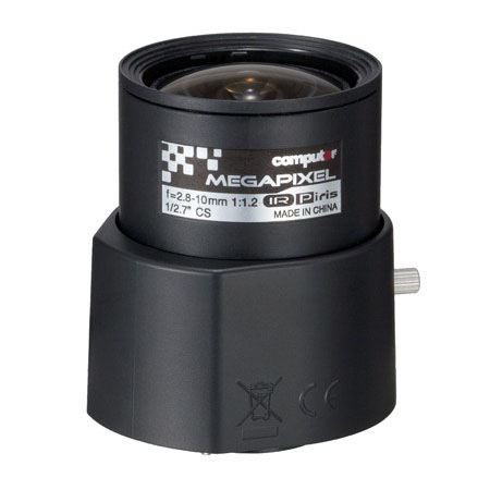 AG4Z2812KCS-MPIR Computar 3MP 1/2.7" 2.8-10mm Varifocal F1.2-F16C CS Mount P-Iris IR Corrected Lens