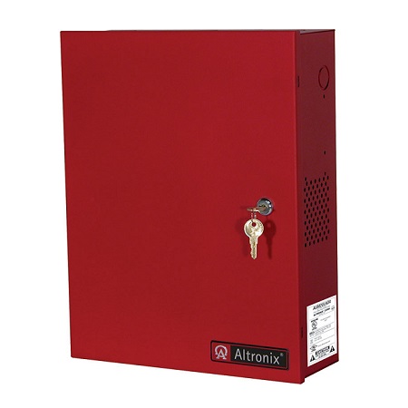 AL1024ULXPD4CBR Altronix 4 Channel 10Amp 24VDC Access Control Power Supply in UL Listed NEMA 1 Indoor 12.25