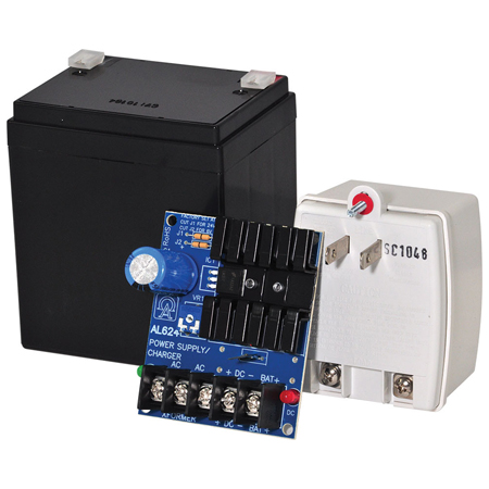 AL62412C Altronix Linear Power Supply/Charger w/ 12VDC/4AH Battery