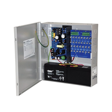 ALTV1224DCCB220 Altronix 8 Channel 4Amp 24VDC or 4Amp 12VDC CCTV Power Supply in UL Listed NEMA 1 Indoor 13