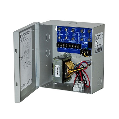 ALTV244220 Altronix 4 Channel 4Amp 24VAC or 3.5Amp 28VAC CCTV Power Supply in UL Listed NEMA 1 Indoor 7.5