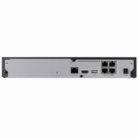 ARN-410S Hanwha Vision 4 Channel NVR 40Mbps Max Throughput - No HDD w/ 4 Port PoE