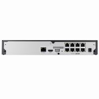 ARN-810S Hanwha Vision 8 Channel NVR 60Mbps Max Throughput - No HDD w/ 8 Port PoE