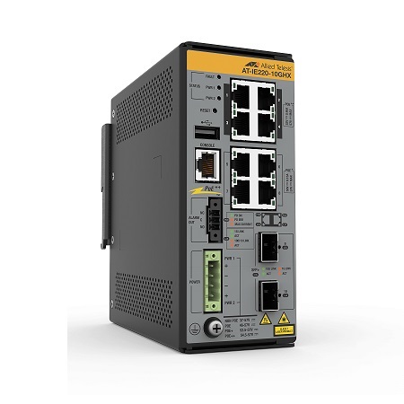 AT-IE220-10GHX-980 Hanwha Techwin 8 x Gigabit Ethernet PoE++ 240W