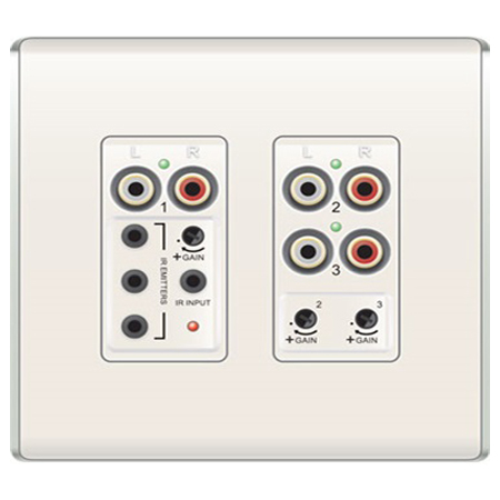 AU1011-LA Legrand On-Q LyriQ Flush Mount Triple Source Input Light Almond