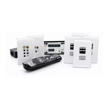 AU5514-WH Legrand On-Q LyriQ Studio Single Source 4-Zone Kit