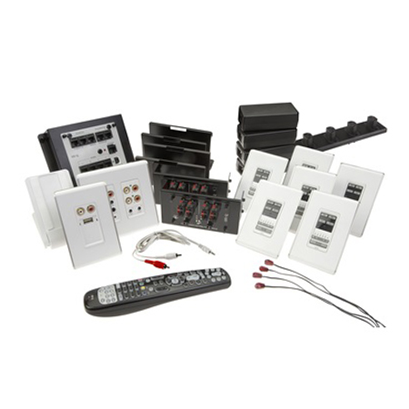 AU5846-WH Legrand On-Q LyriQ High Performance Multi-Source Charge & Play 6 Zone Kit in Studio Design
