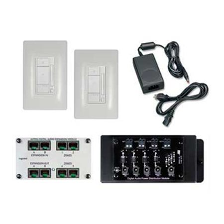 AU7052-LA Legrand On-Q Digital Audio Two-Room Expansion Kit White