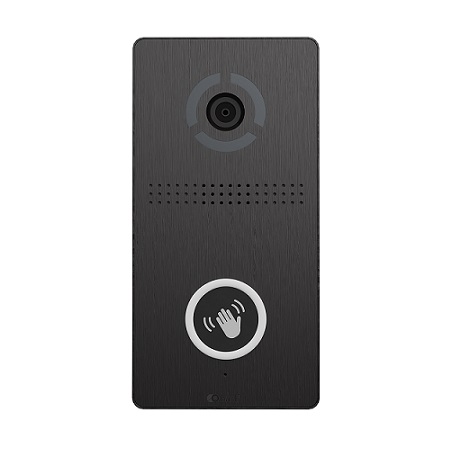 AV-05SD-BLACK BAS-IP Individual Entrance Panel with Touch-Free Button - Surface Mounted - Black