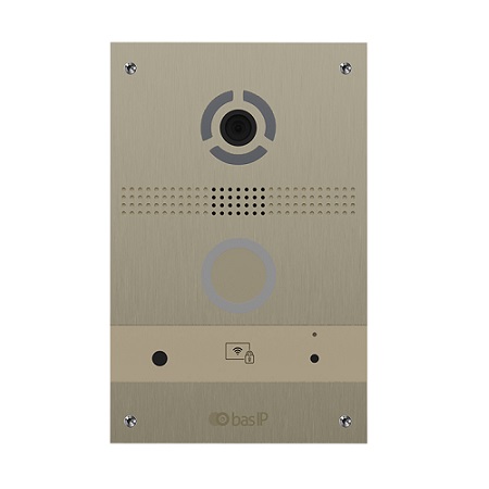 [DISCONTINUED] AV-08F-GOLD BAS-IP Individual Entrance Panel Only - Gold