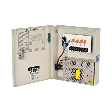 AVA-PSW-12VDH5A-4 AVYCON 4 Channel Power Distribution Box