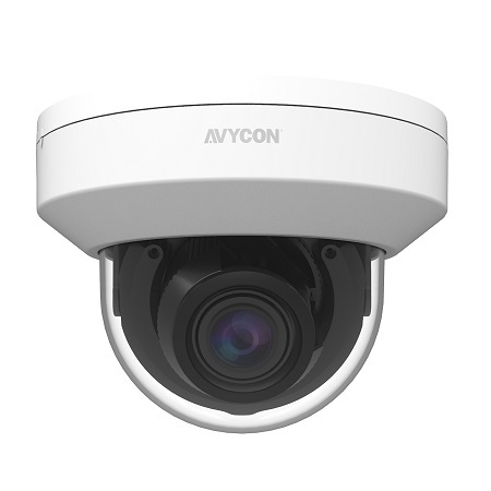 AVC-NLD51M AVYCON 2.7-13.5mm Motorized 20FPS @ 5MP Indoor IR Day/Night WDR Dome IP Security Camera 12VDC/PoE
