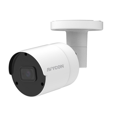 AVC-NPB81F28 AVYCON 2.8mm 20FPS @ 8MP Outdoor IR Day/Night WDR Bullet IP Security Camera 12VDC/PoE - White