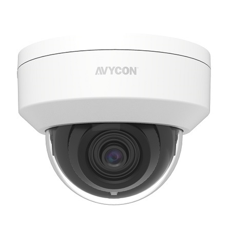 AVC-NSD51F28 AVYCON 2.8mm 30FPS @ 5MP Indoor IR Day/Night WDR Dome IP Security Camera 12VDC/PoE