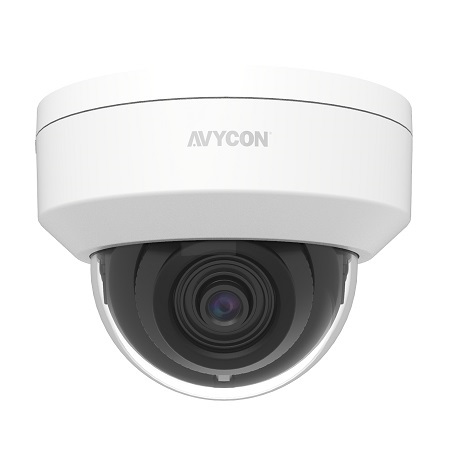 AVC-NSD81F28 AVYCON 2.8mm 30FPS @ 8MP Indoor IR Day/Night WDR Dome IP Security Camera 12VDC/PoE
