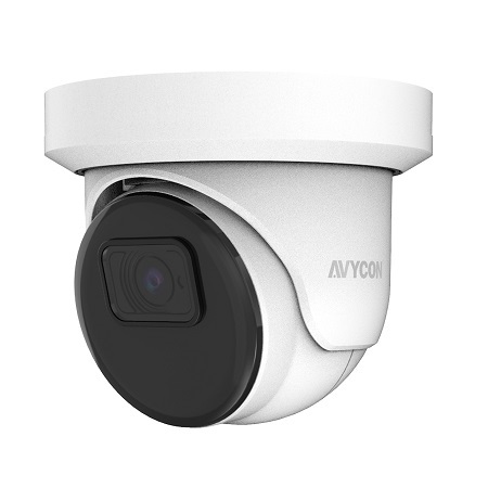 AVC-NSE51F36 AVYCON 3.6mm 30FPS @ 5MP Outdoor IR Day/Night WDR Eyeball IP Security Camera 12VDC/PoE - White