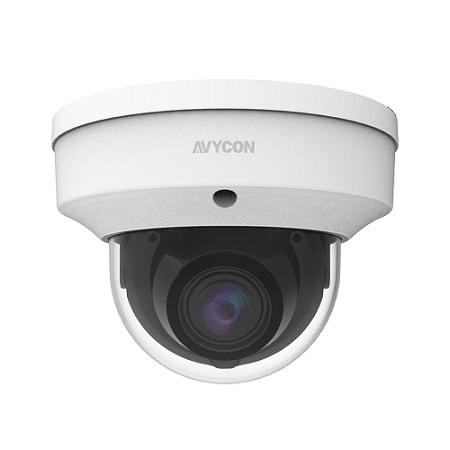 AVC-TV82M AVYCON 2.7-13.5mm Motorized 15FPS @ 8MP Outdoor IR Day/Night DWDR Dome HD-TVI/HD-CVI/AHD/Analog Security Camera 12VDC/24VAC