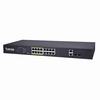 AW-FGT-180D-250 Vivotek 16 x  PoE Ports + 2 Gigabit Combo Ports 250W Total Budget Unmanaged Rackmount Switch