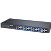 Show product details for AW-FGT-260P-370 Vivotek 24 PoE Ports + 2 Gigabit Ethernet Port 370W Total Budget Unmanaged Rackmount PoE Switch